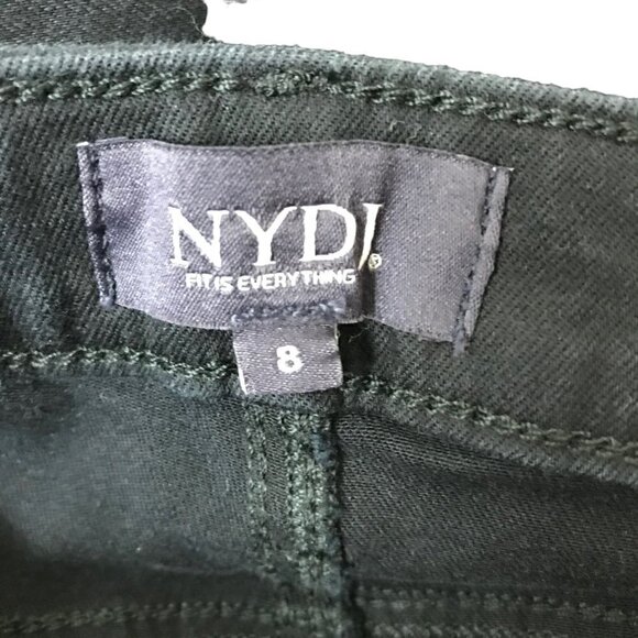 NWT NYDJ Sherri Slim Black High Rise 5 Pocket Jeans Size 8 - Picture 8 of 10